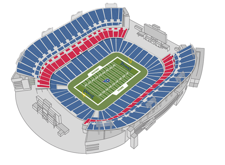 Buy Titans PSLs in section 312, row Q, seats 7-10