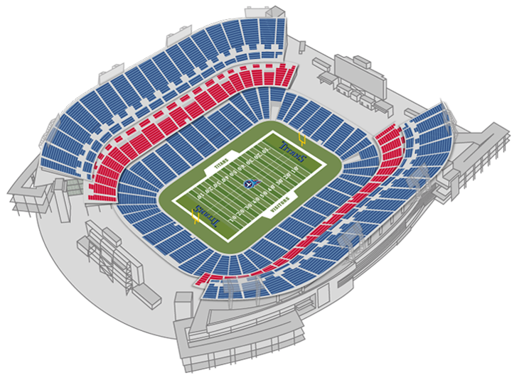 Buy Titans PSLs in section 133, row F, seats 1-6